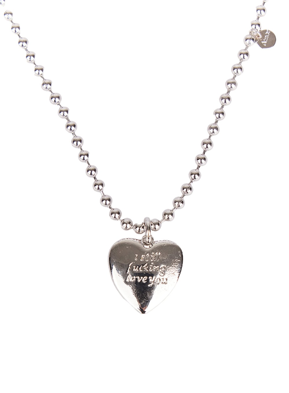 Lettering Heart Necklace CF528