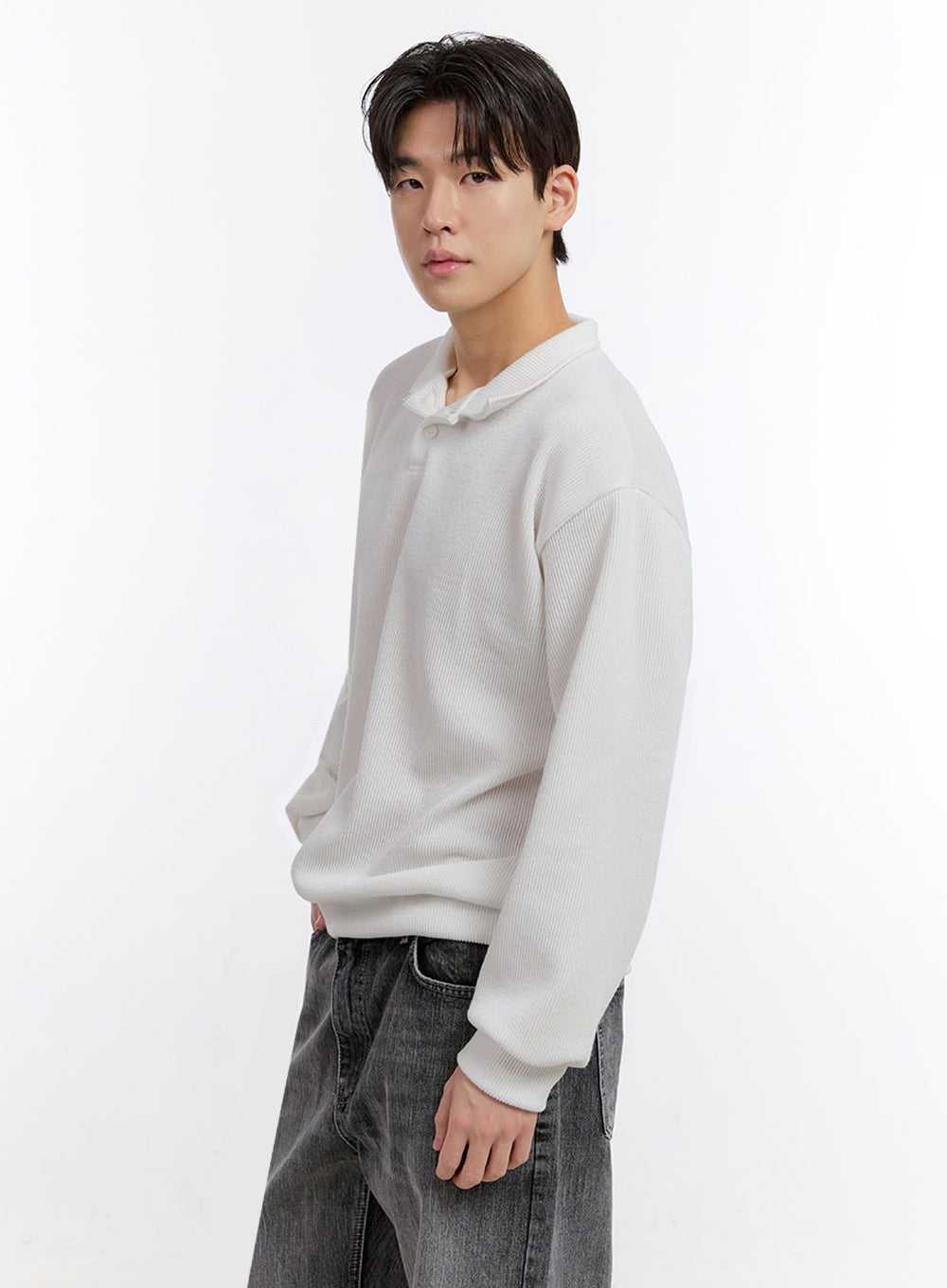 Men's Essential Collared Sweatshirt IM525