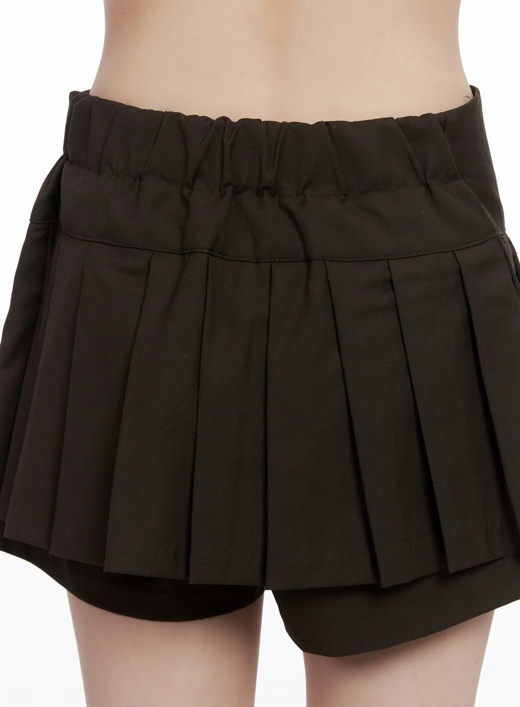 Side Button Pleated Mini Skort CG519