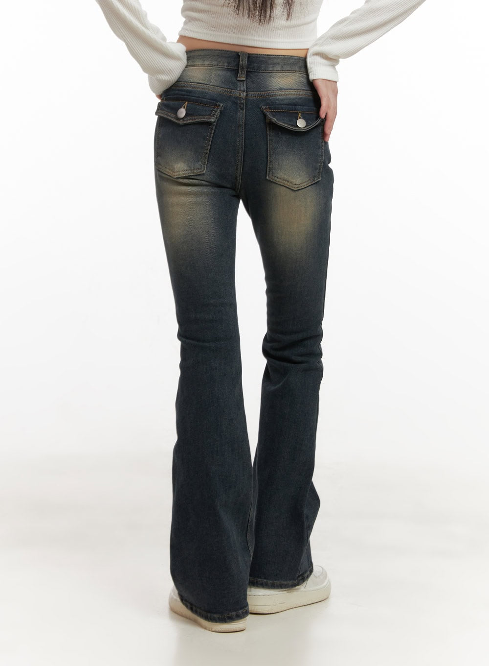 Alicia Washed Flared Jeans CD426