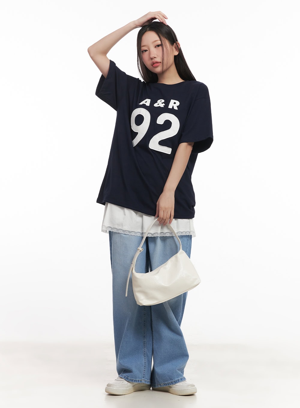 Vienna Washed Wide-Leg Jeans CM531