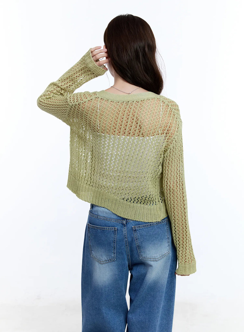 V-Neck Buttoned Sweater Cardigan CU513