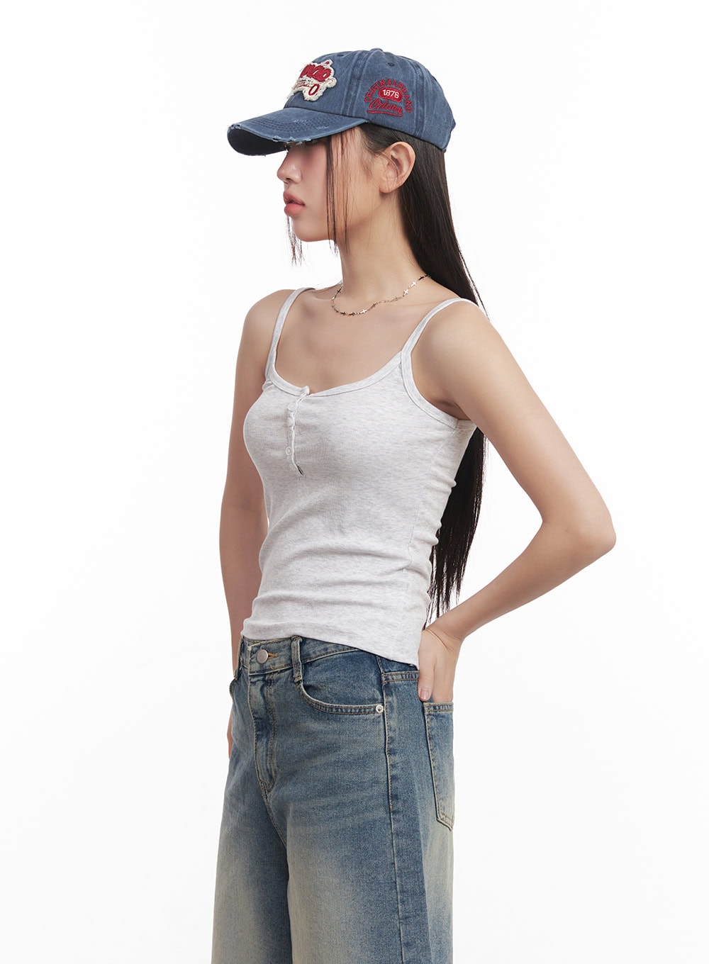 Buttoned Cami Top CM528