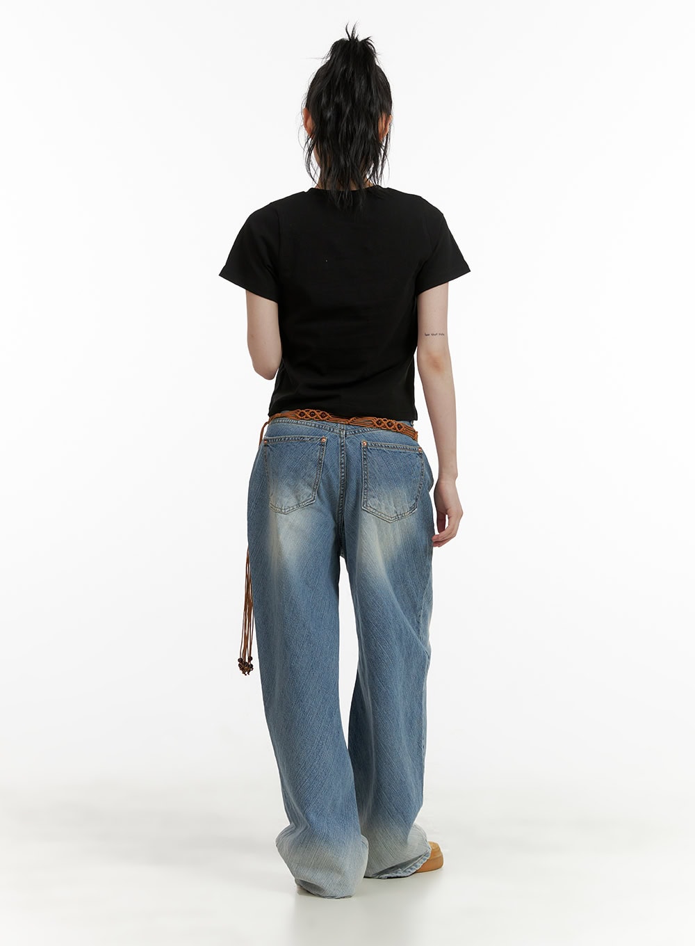 Washed Baggy Jeans CU407