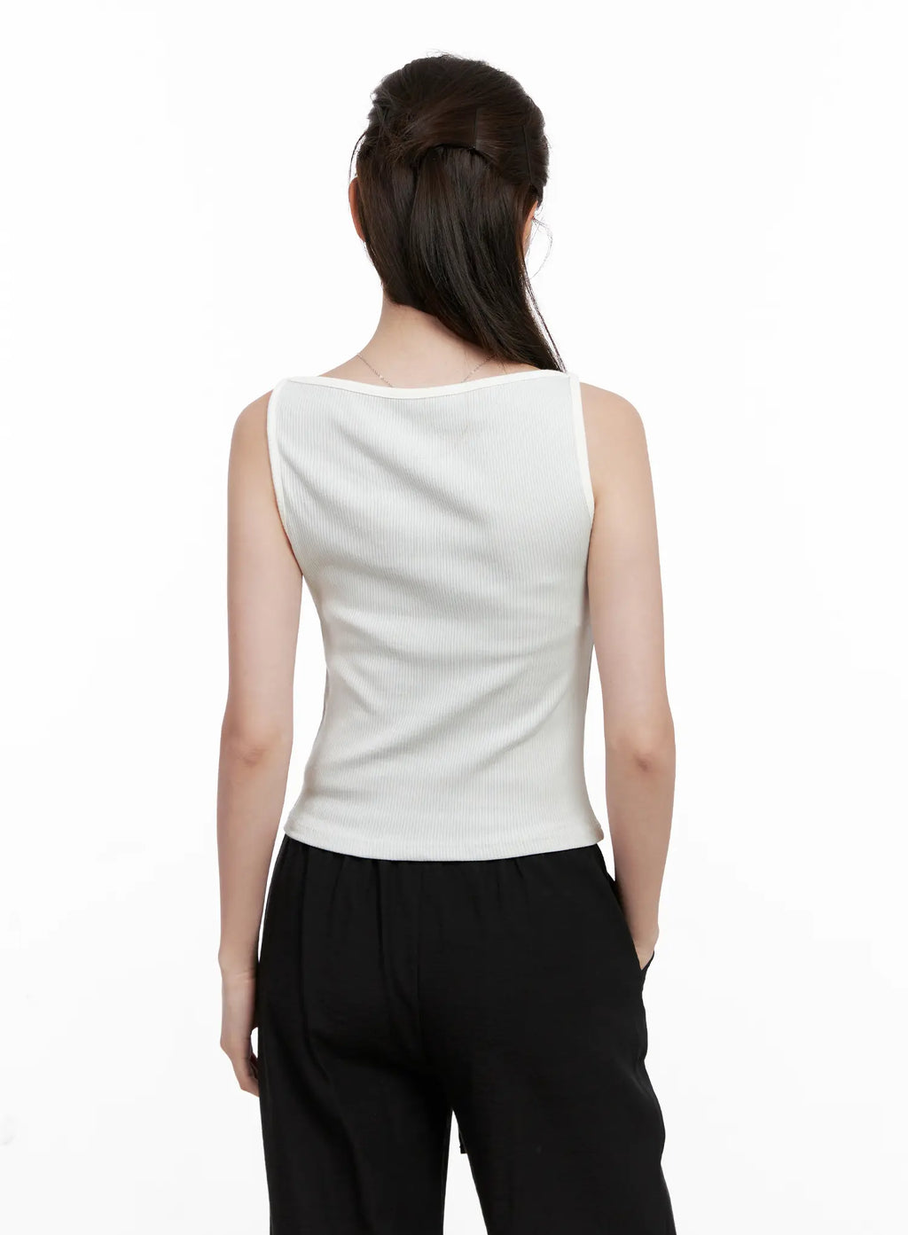 Ribbed Cotton Tank Top CL524