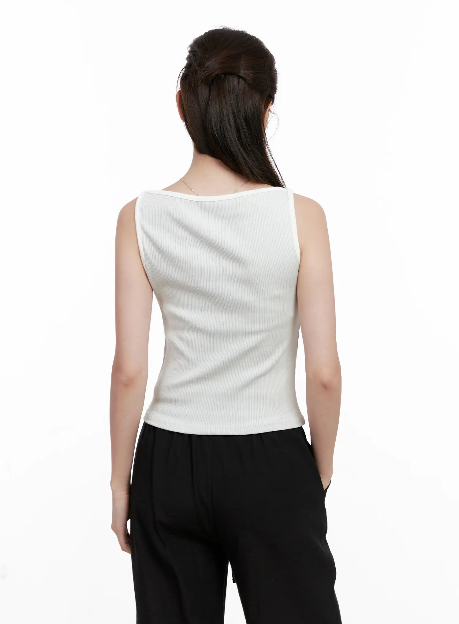 Ribbed Cotton Tank Top CL524