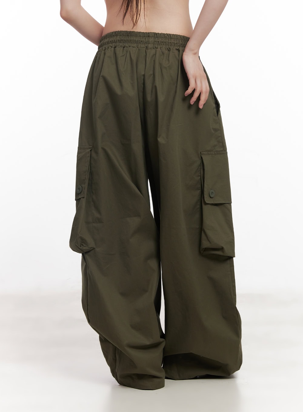 Balloon-Fit Baggy Cargo Pants CY520