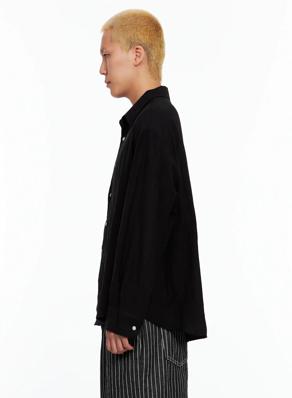 Men's Soft Linen Long-Sleeve Shirt IL514