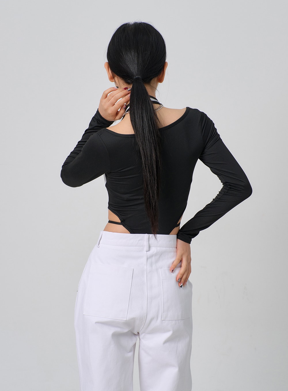 Graphic Two Color Bodysuit BJ331