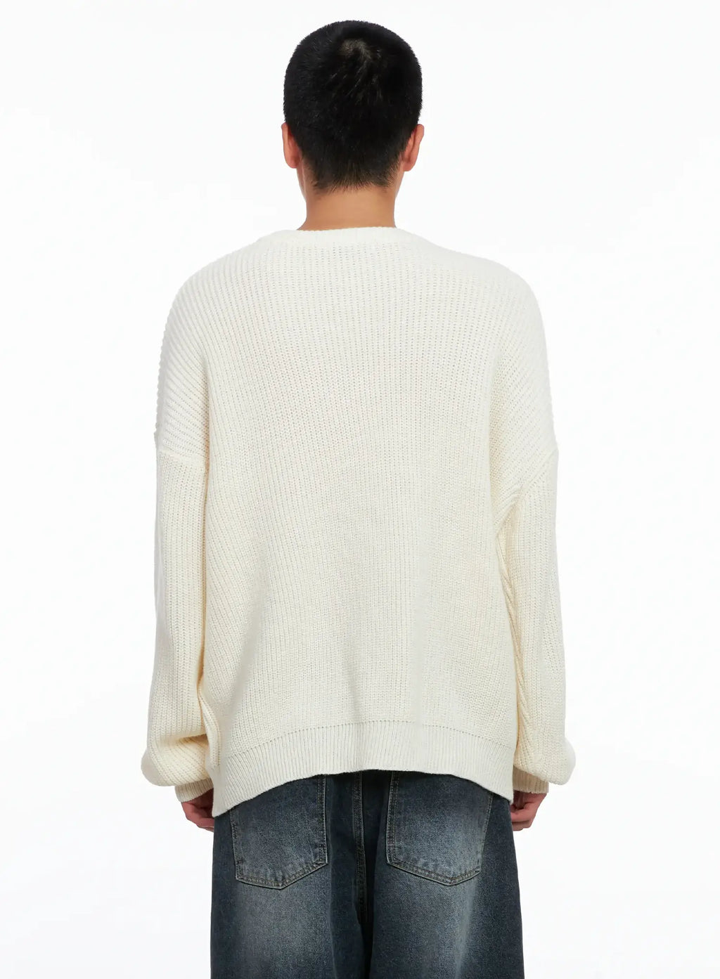 Men's Graphic Knit Sweater IS509