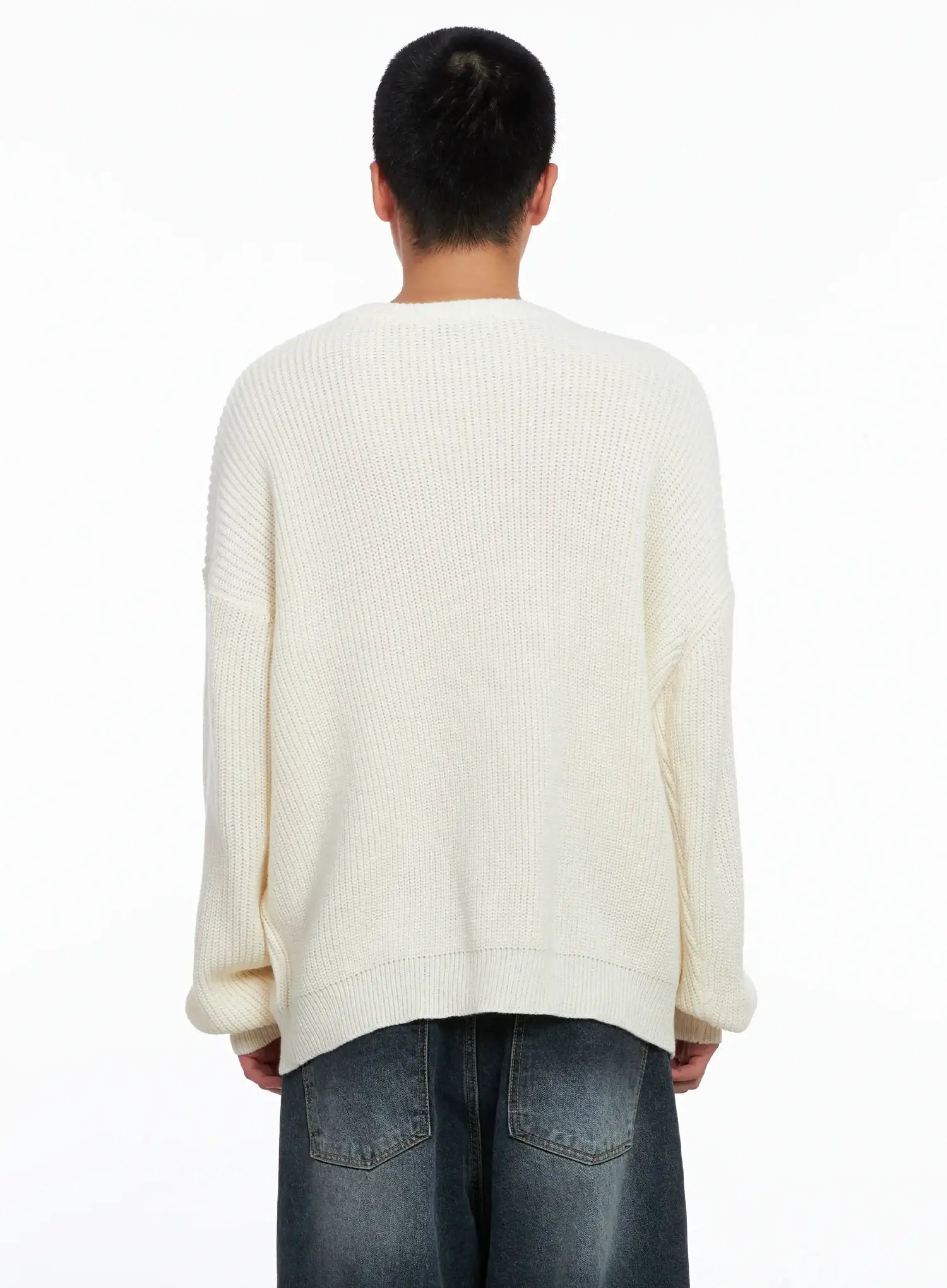 Men's Graphic Knit Sweater IS509