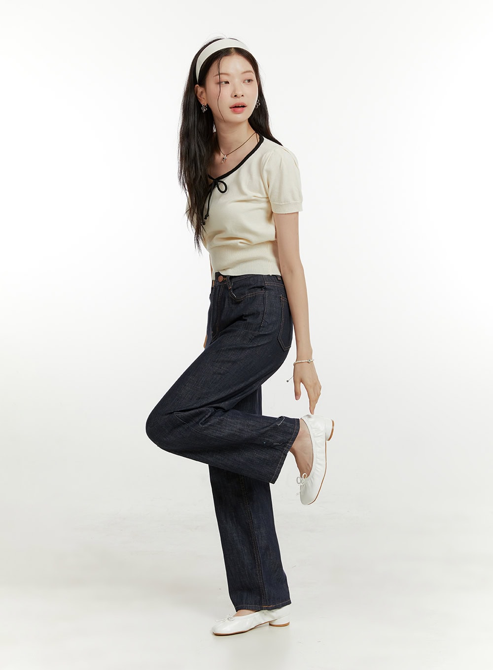 Denim Straight Fit Jeans OU418