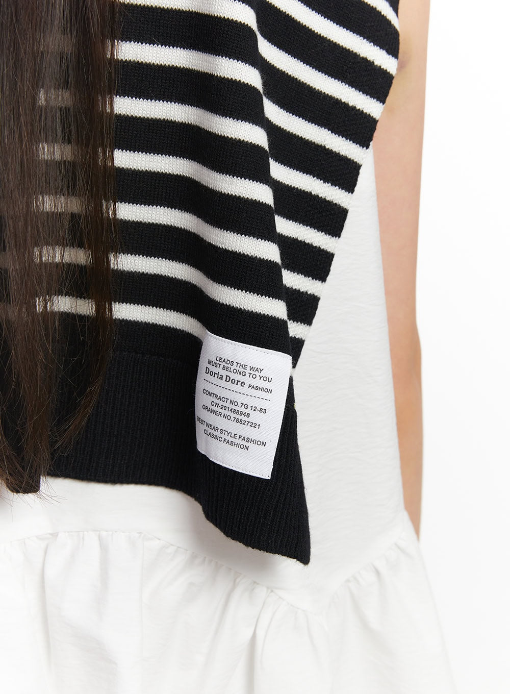 Stripe Knit Sweater Scarf IY509