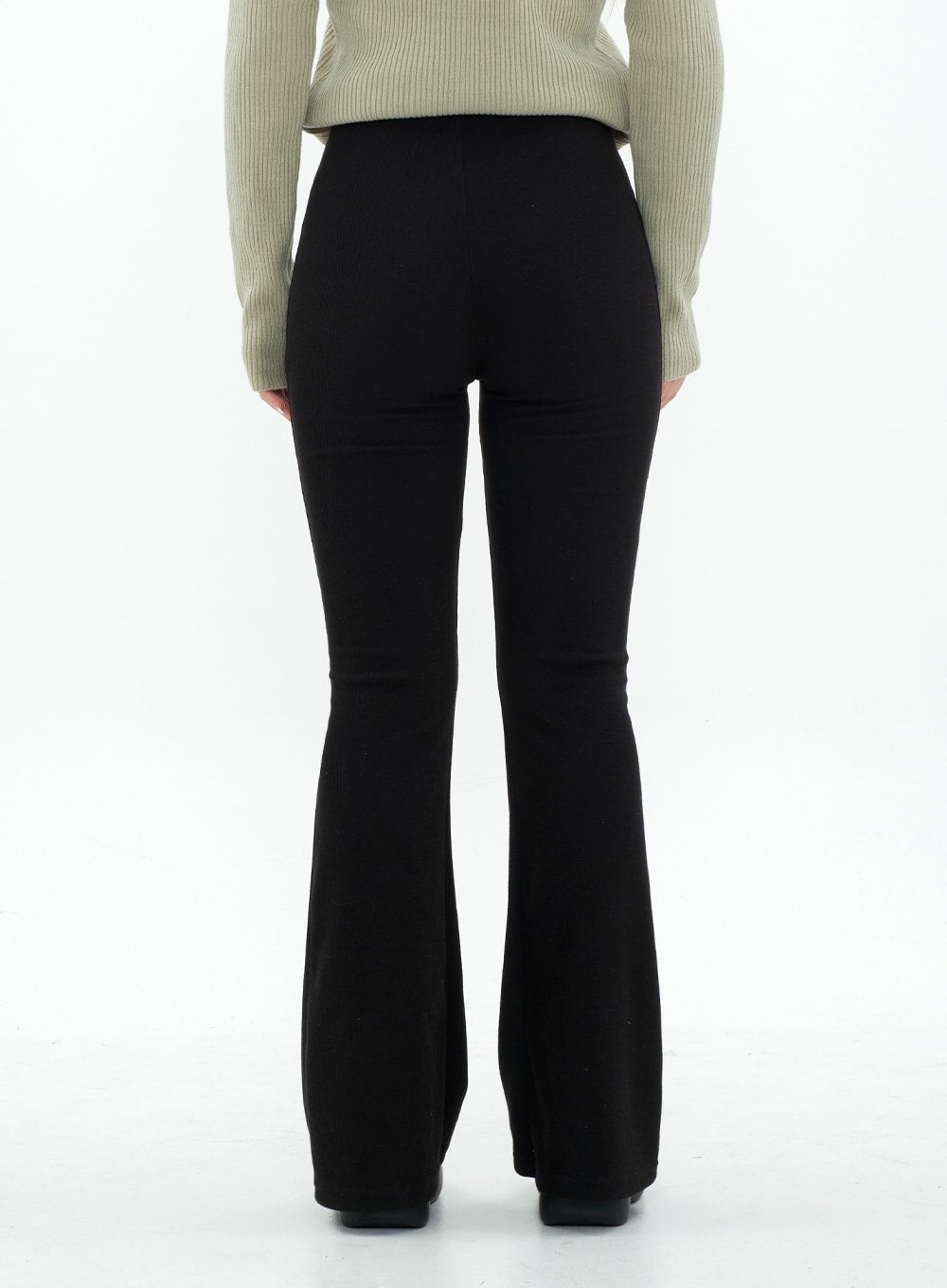 Boot-cut Shirring Banded Pants CM29