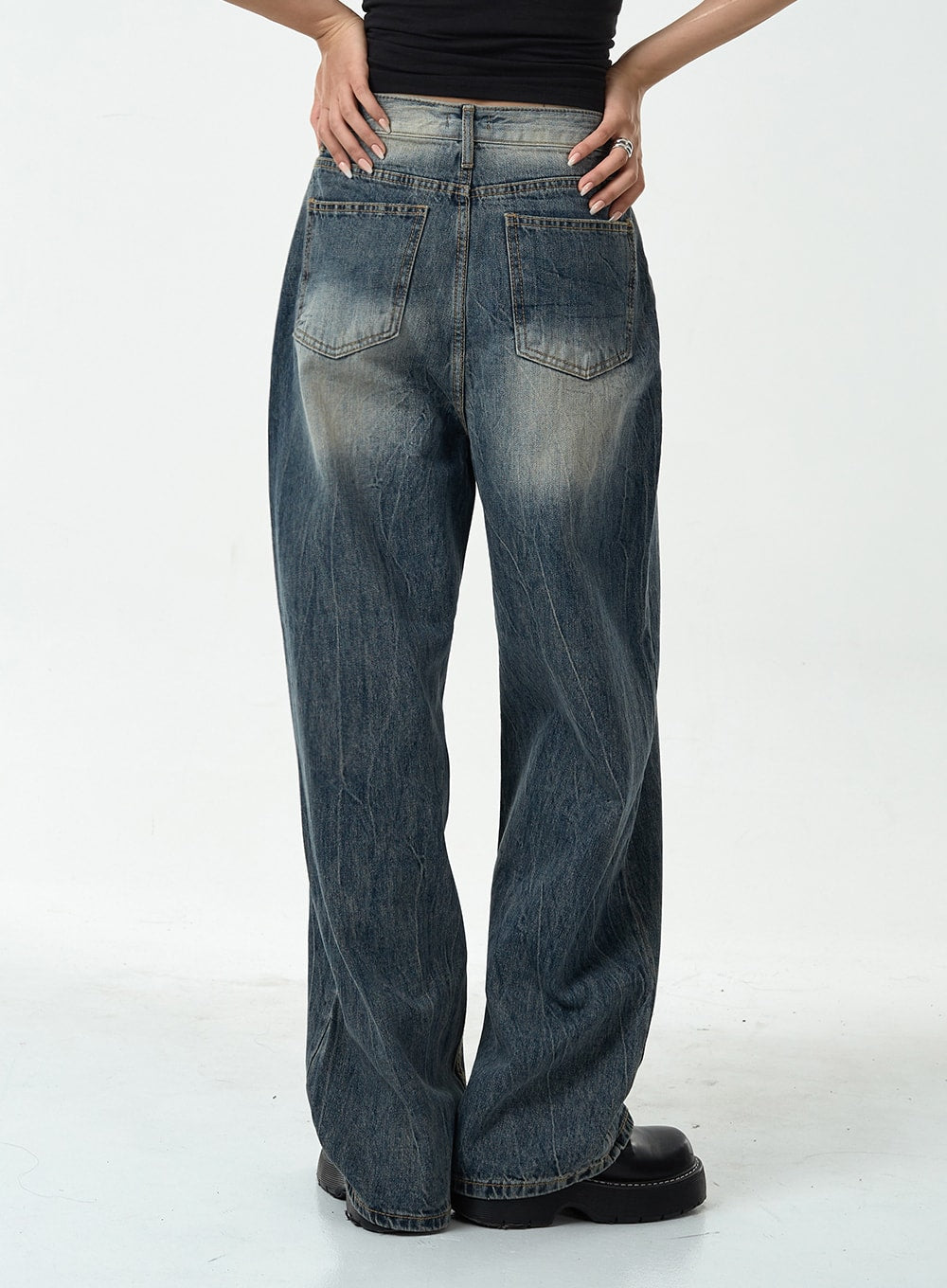 Washed Denim Pants CG10