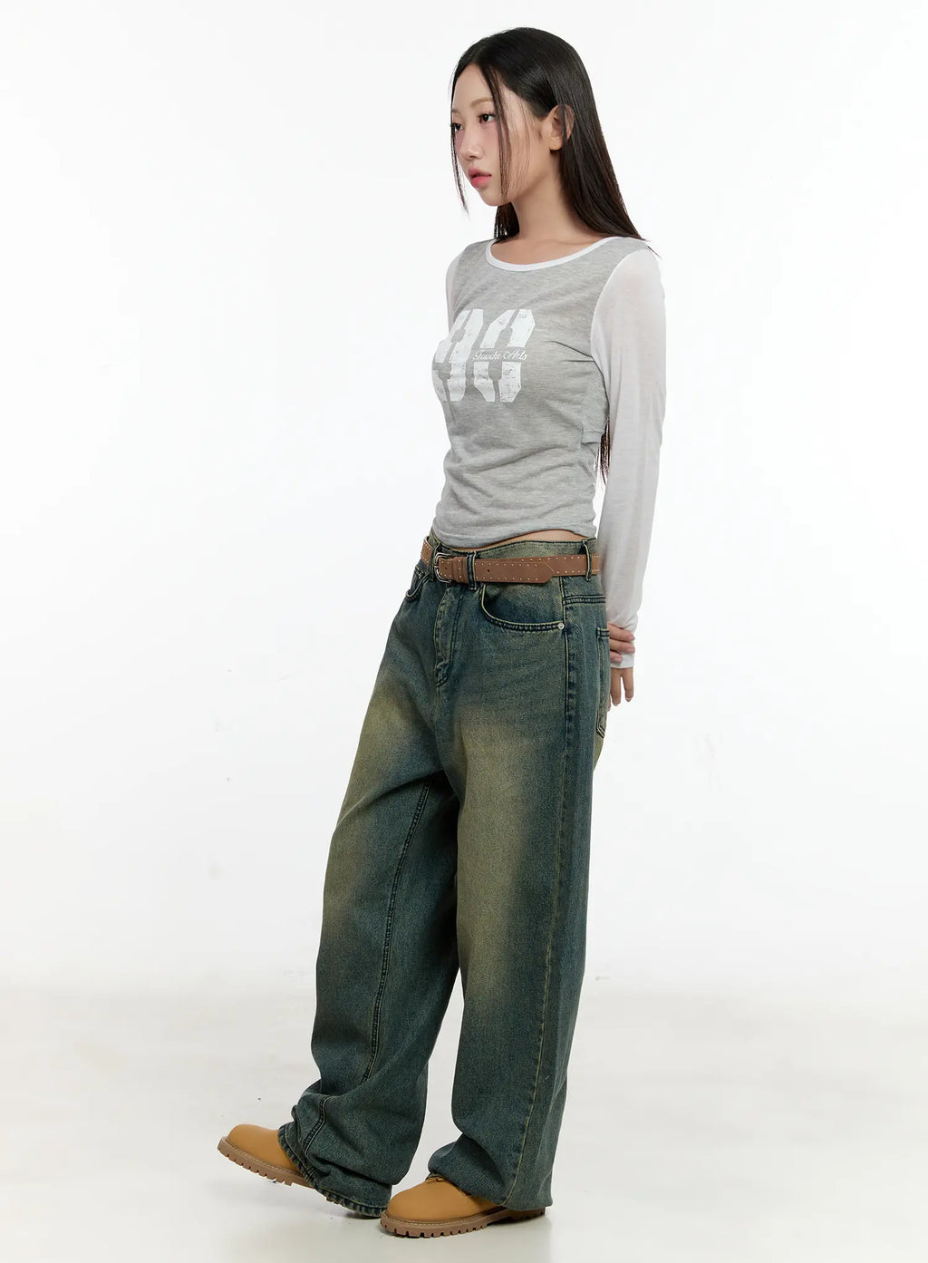 Sooyoung Baggy Vintage Wash Jeans CL531