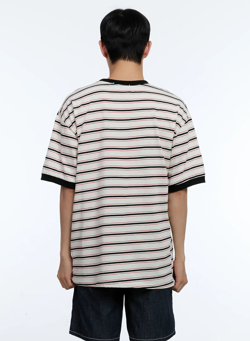 Men's Star Contrast Stripe Tee IL517