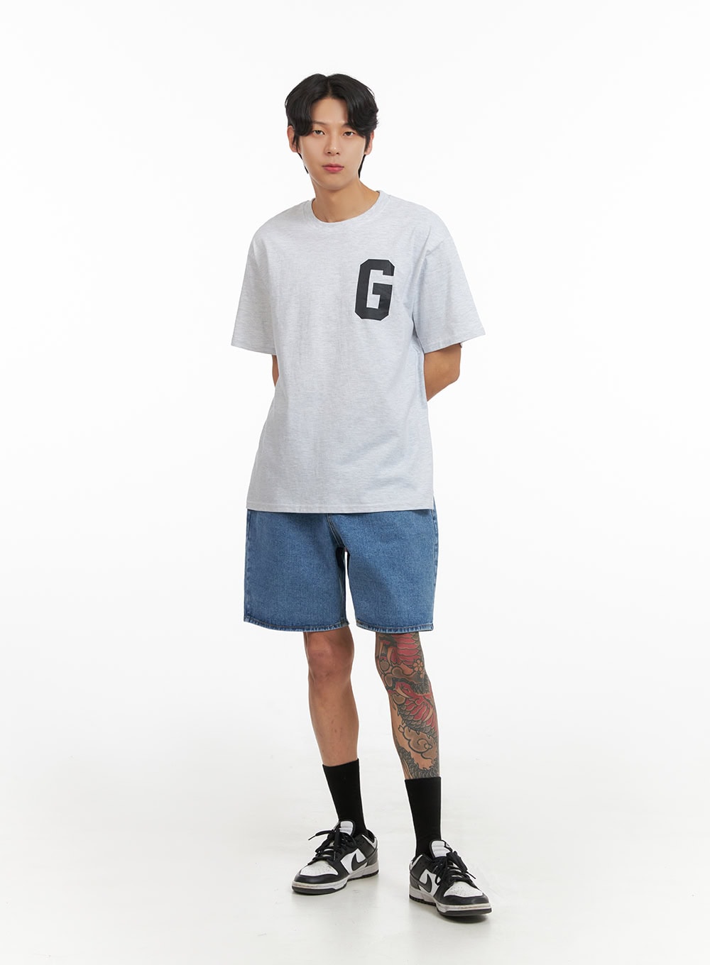 Men's Letter Print T-Shirt IY424