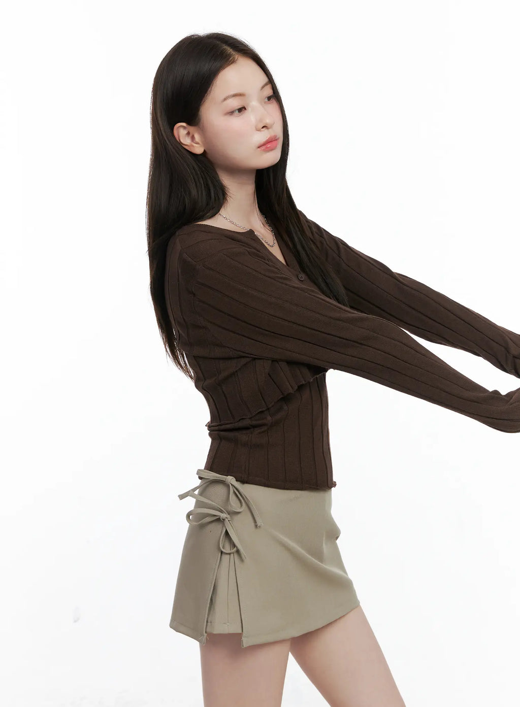 Knit Cardigan Cami Set CO503