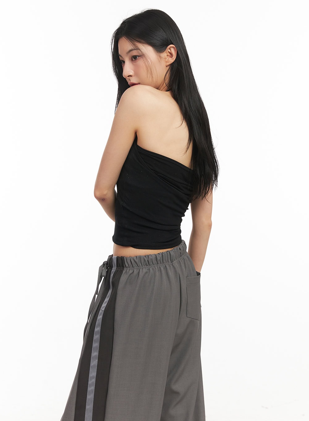 Halter-Neck Crop Tank Top CM503