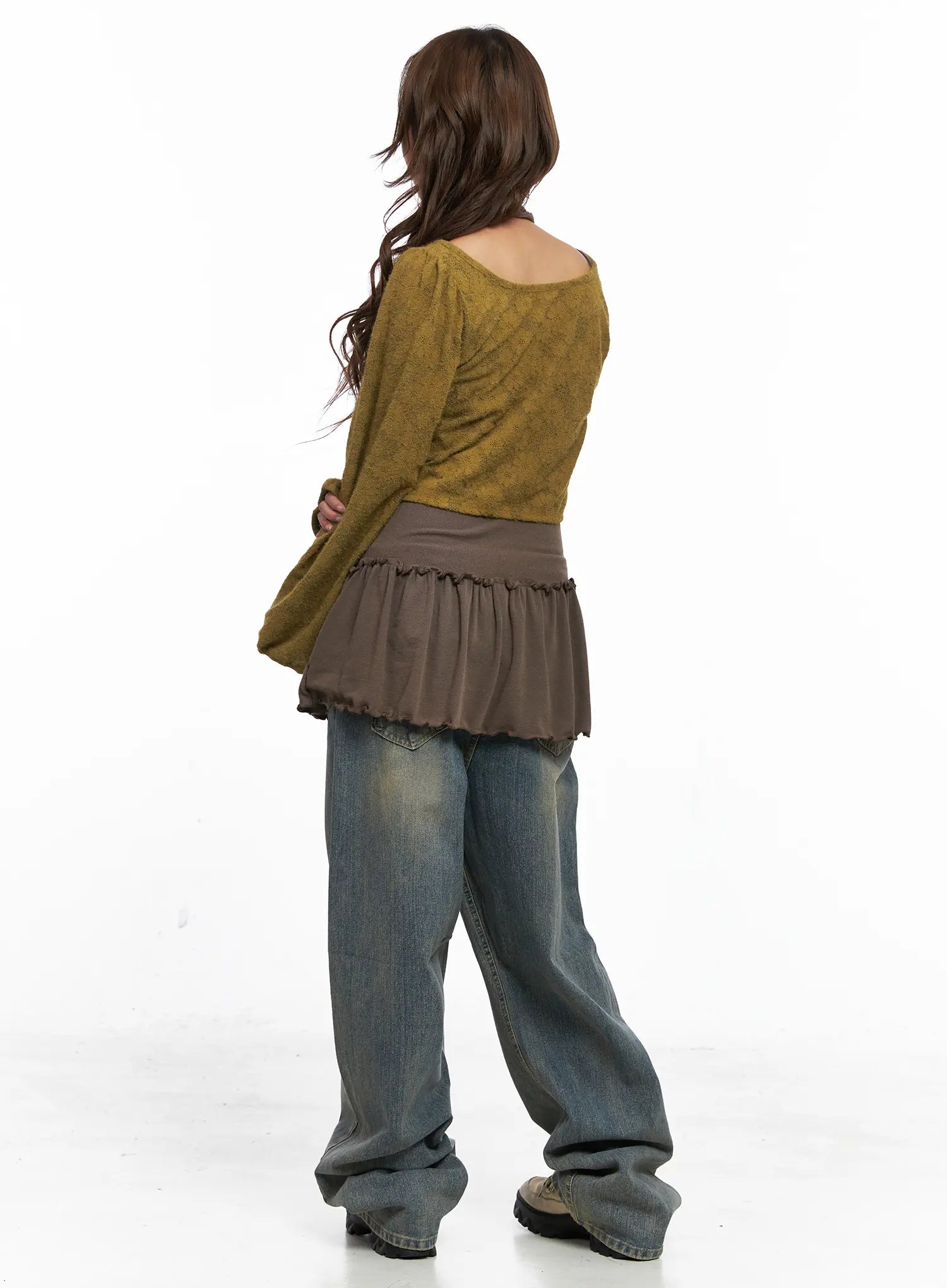 Denver Vintage Washed Semi-Wide Jeans CO513