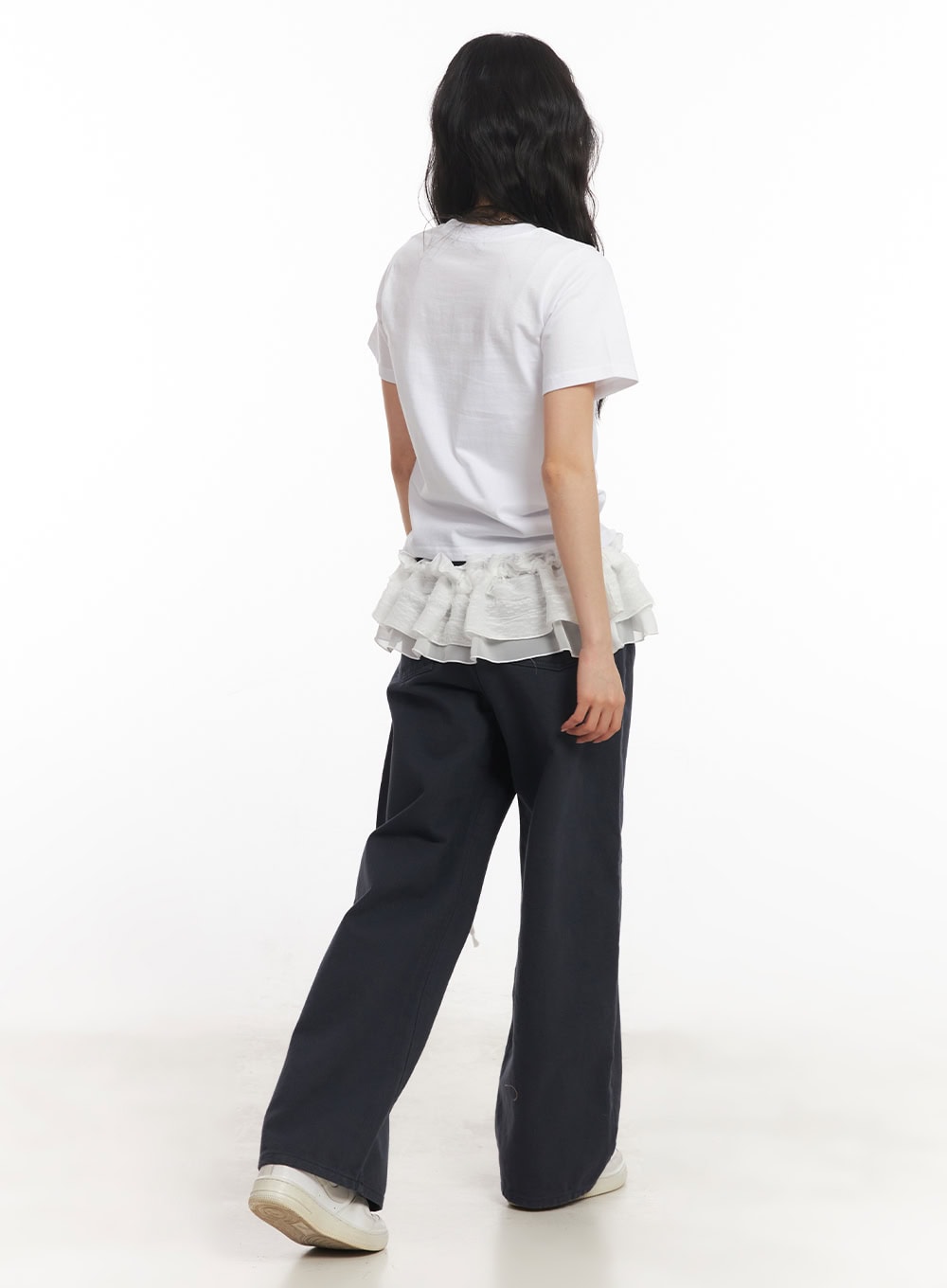 Frill Lace String Layering Mini Skirt CA503