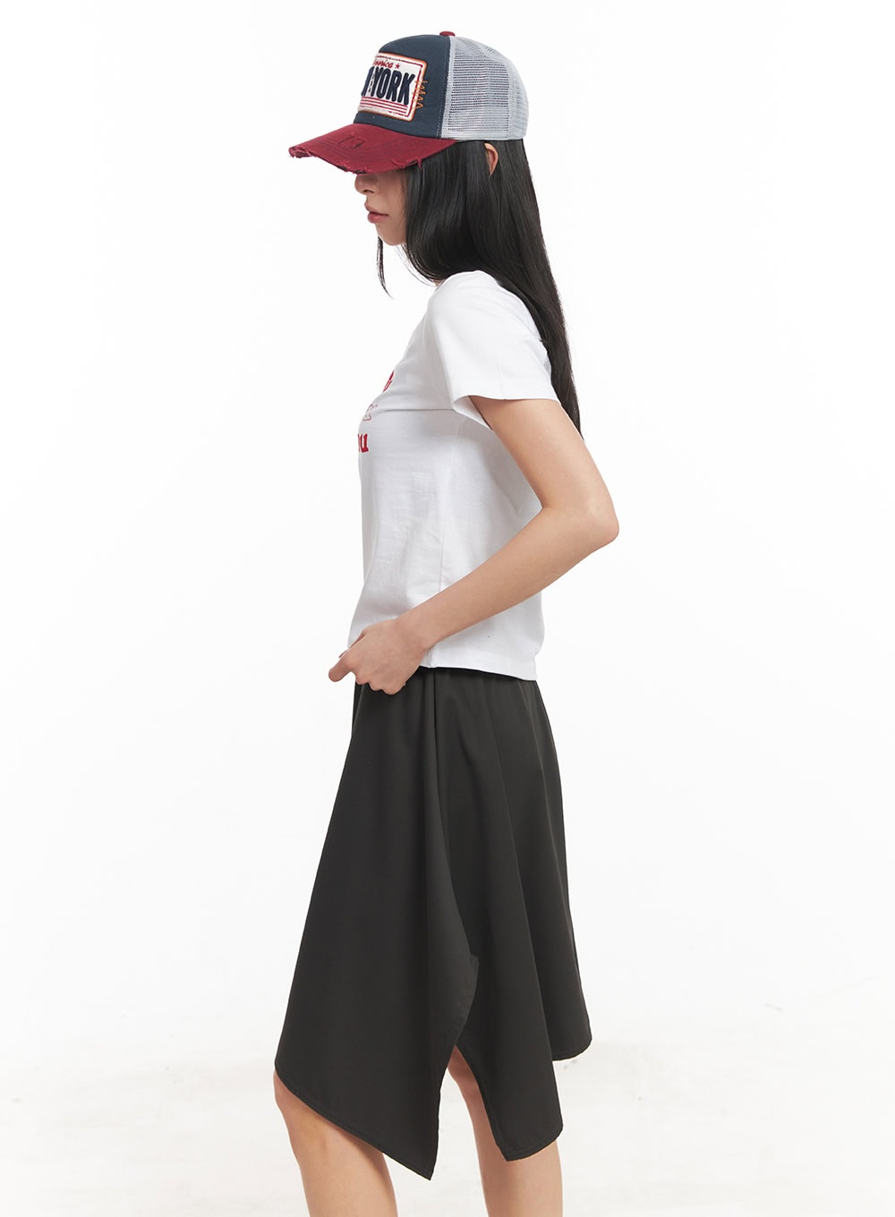 Heart Graphic Cropped T-Shirt CM504