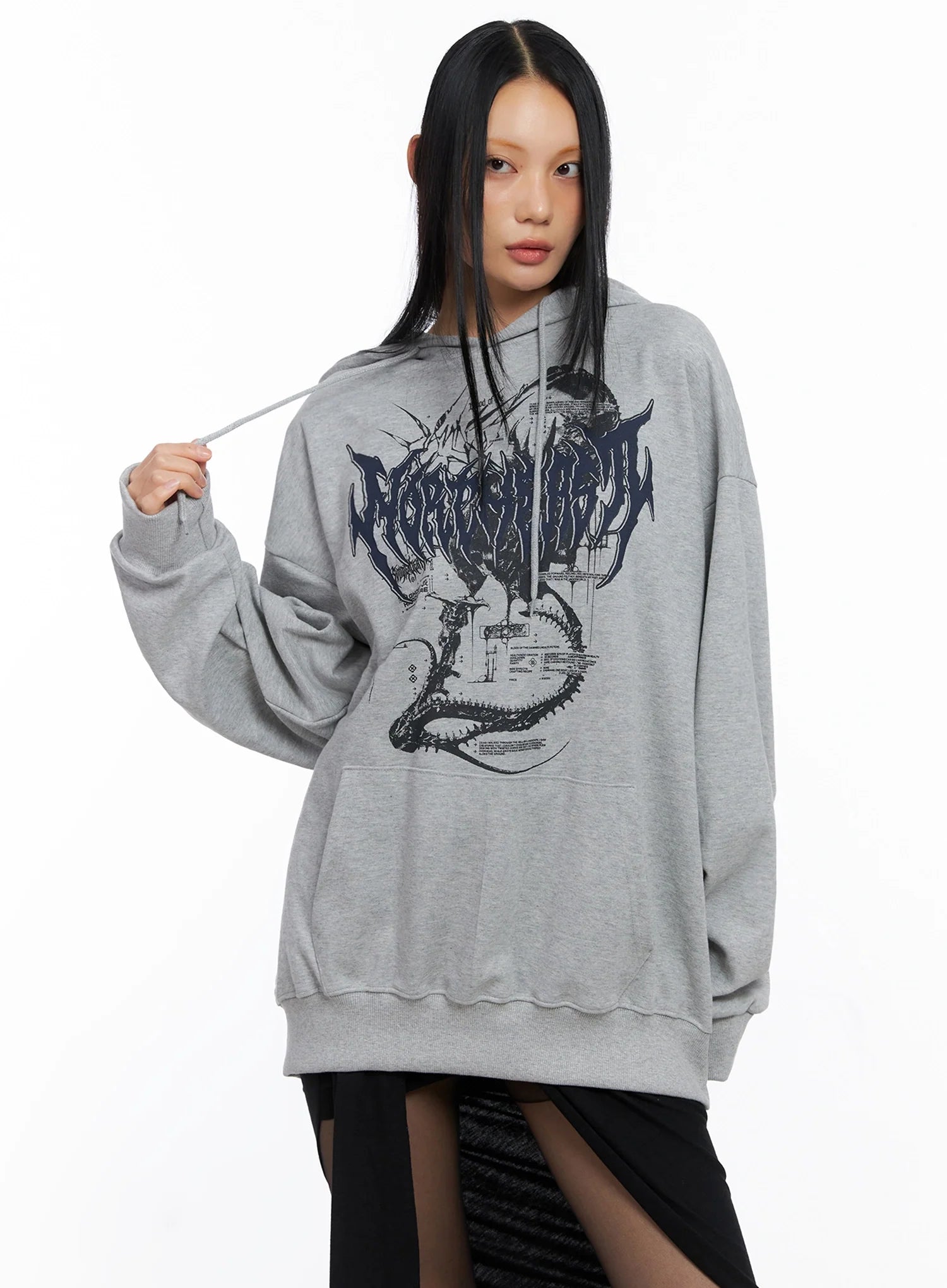 Oversized Graphic Hoodie CO516