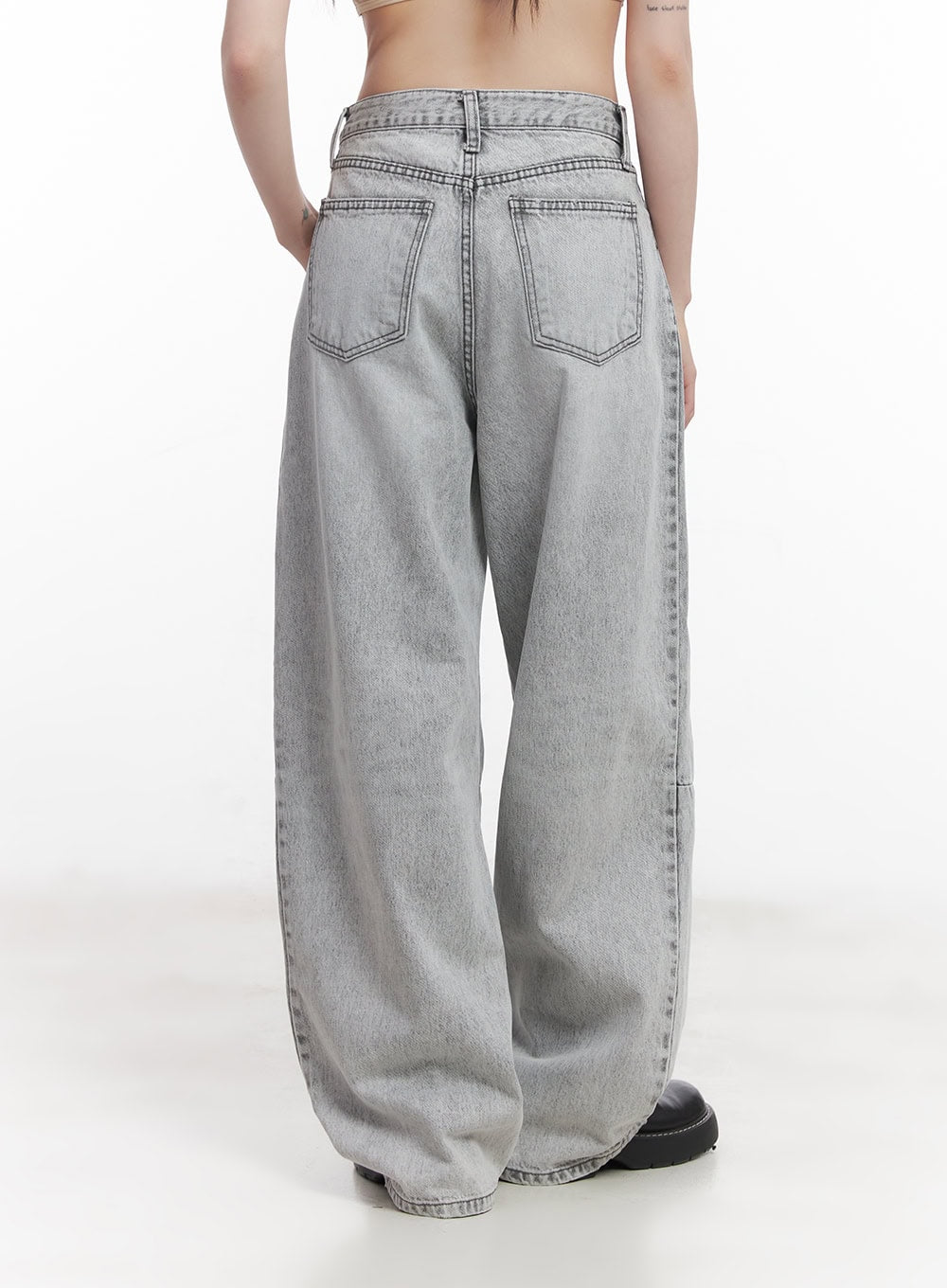 Melisa Washed Wide-Fit Jeans CU506