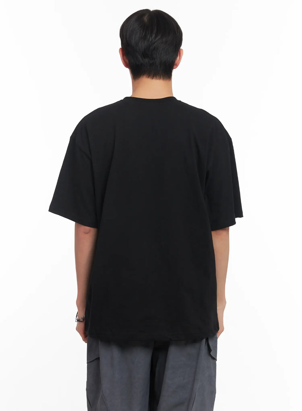 Men's Embroidered Graphic T-Shirt IU519