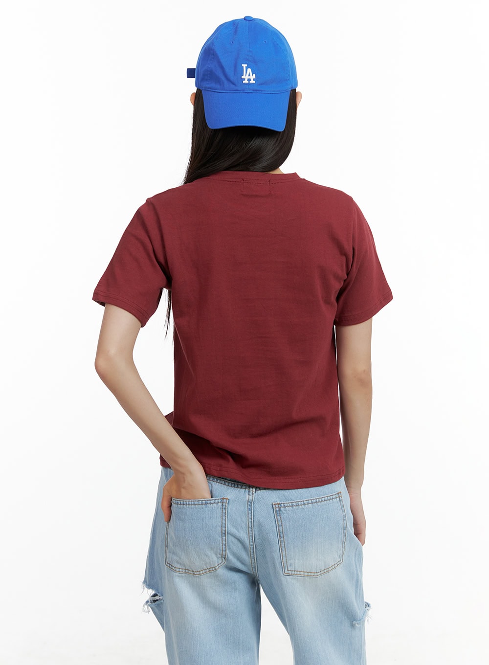 Graphic Short Sleeve Letter Top OL408