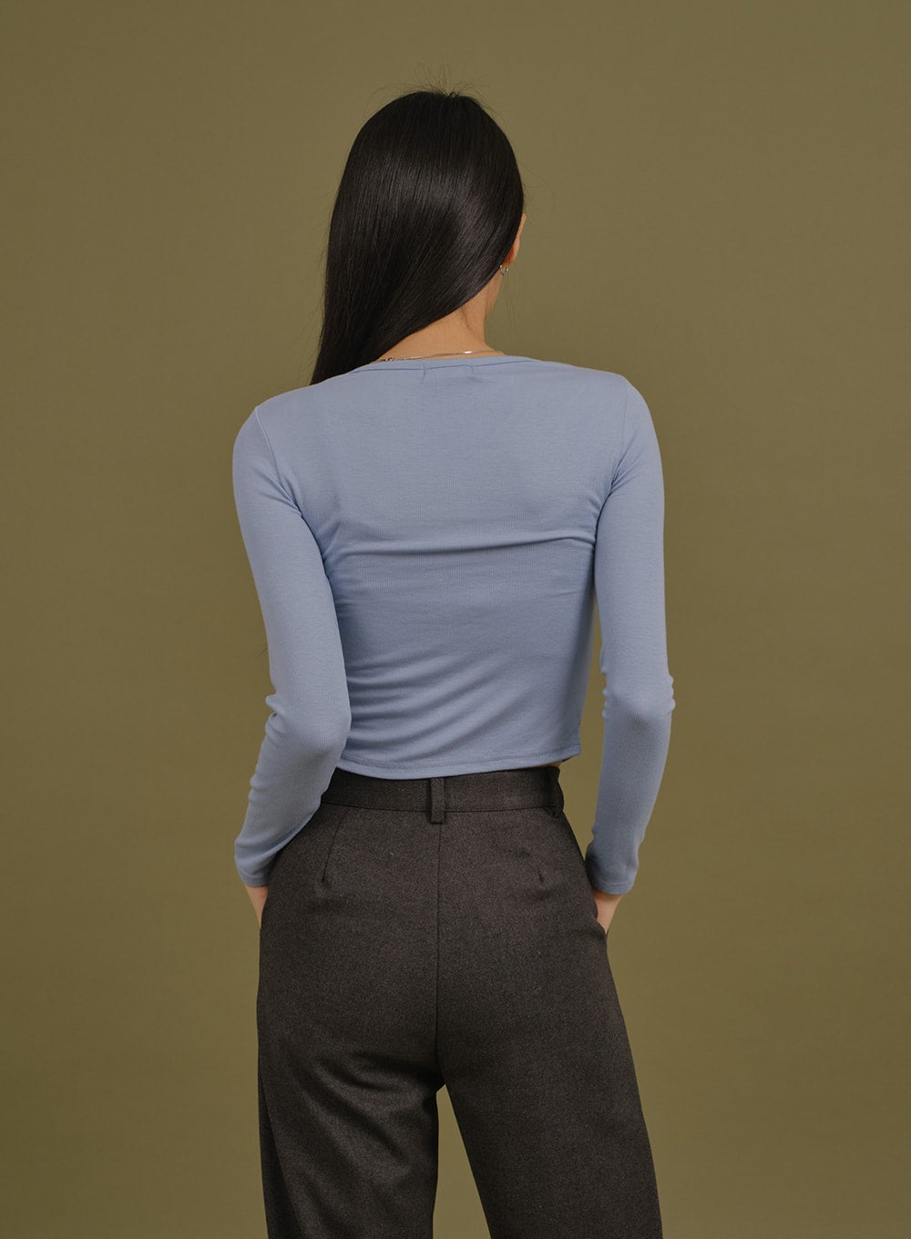 Crop Cardigan with Buttons