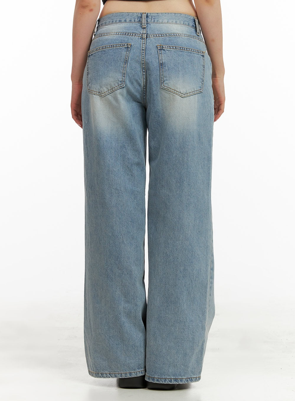 Front Seam Bootcut Jeans CU424