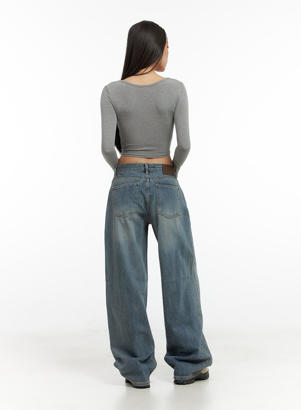 Nadia Washed Low-Waist Baggy Jeans CO424