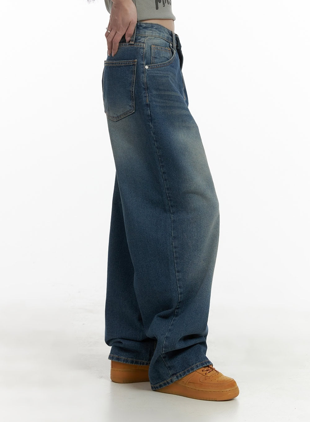 Wide Fit Baggy Jeans CA426