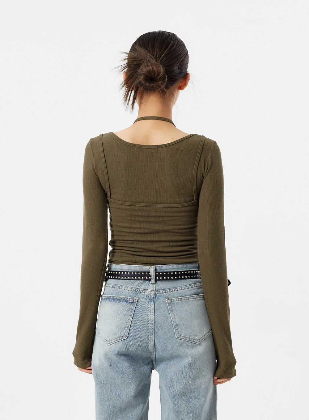 Layered Neck Strap Top CM307