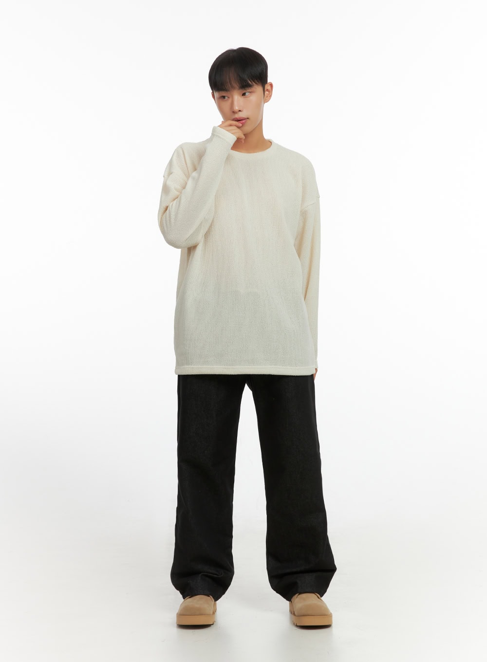 Men's Basic Oversized Knit IO420