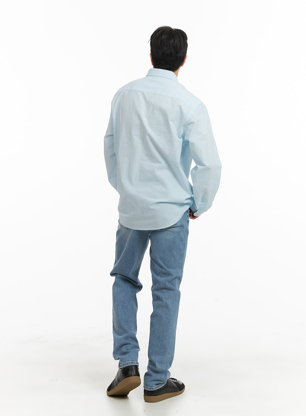 Men's Cotton Solid Buttoned Shirt IA401