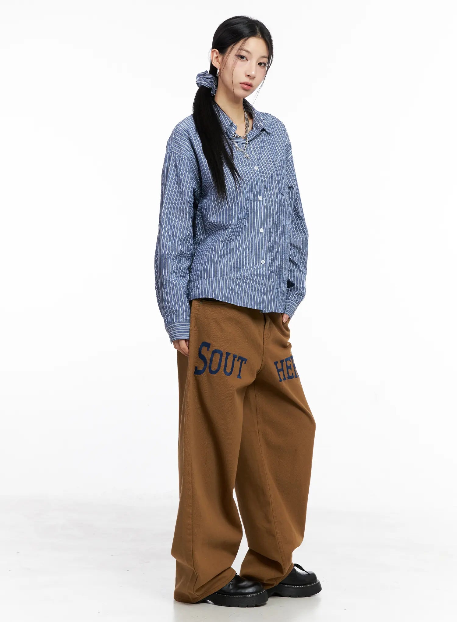 Relaxed Fit Button-up Shirt CC1109