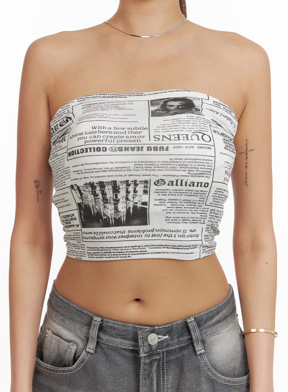 Graphic Tube Top CY431