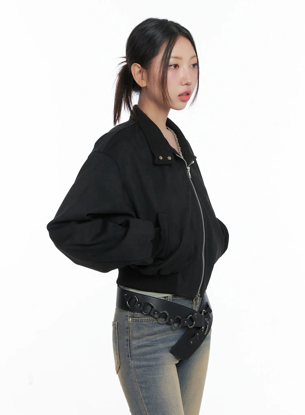 Suede Two-Way Zip Jacket CS502