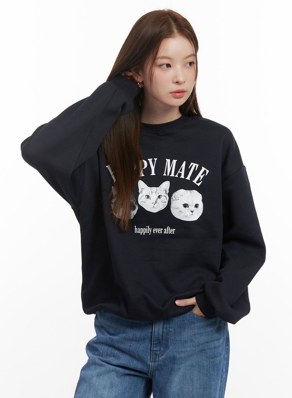 Cozy Animal Printed Sweatshirt  OD417