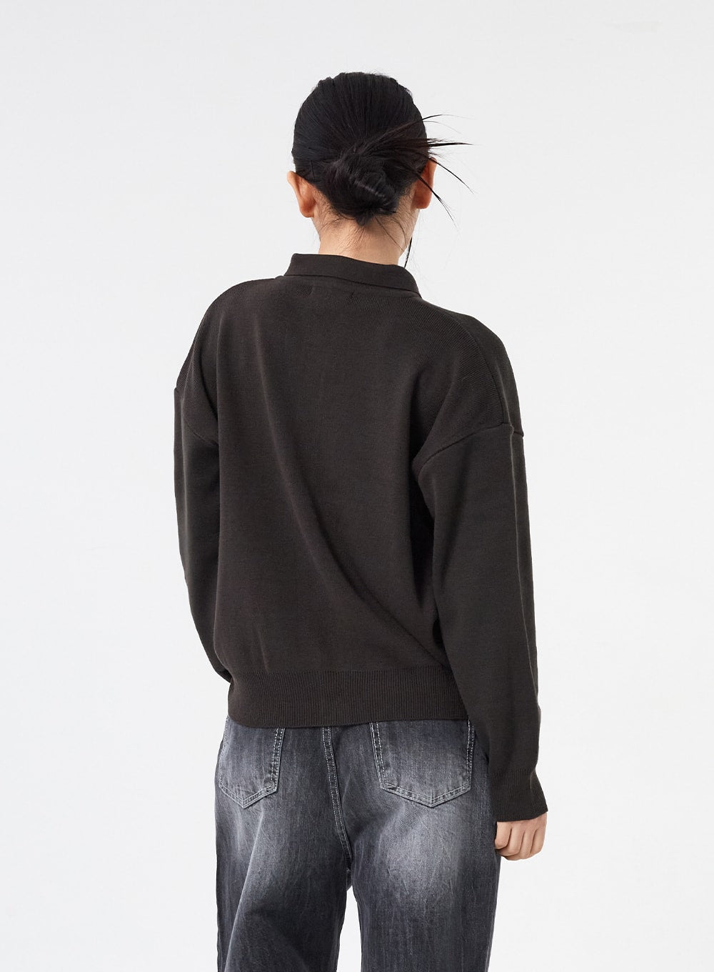 Button Collar Cardigan CM315