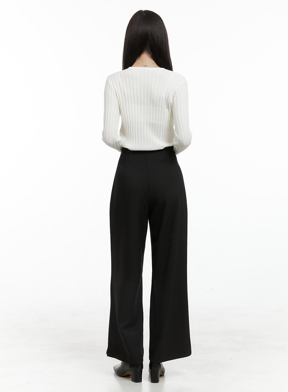 Banded Wide Leg Pants OG416