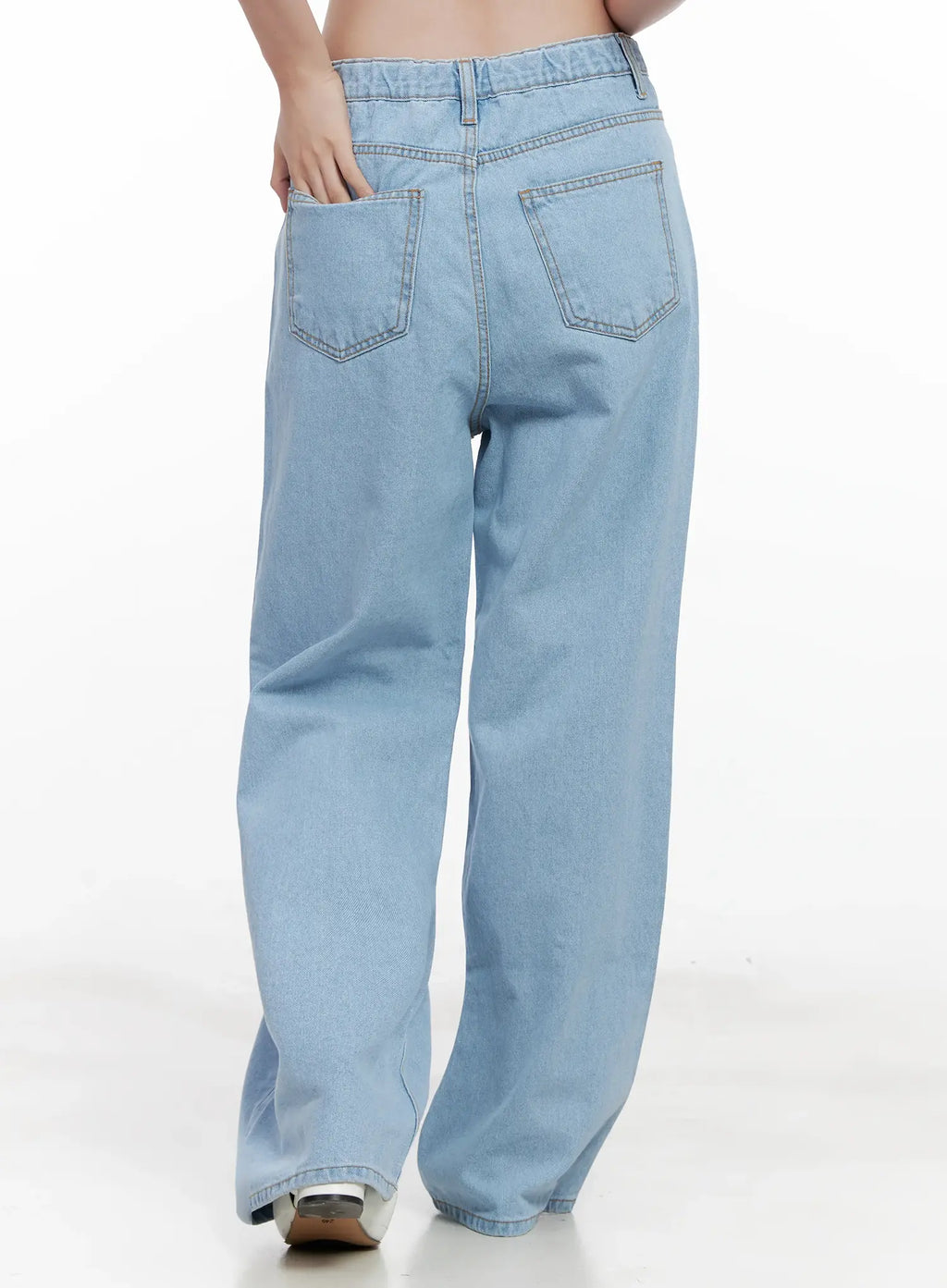 Carmen High-Waist Wide-Leg Denim Jeans CL523