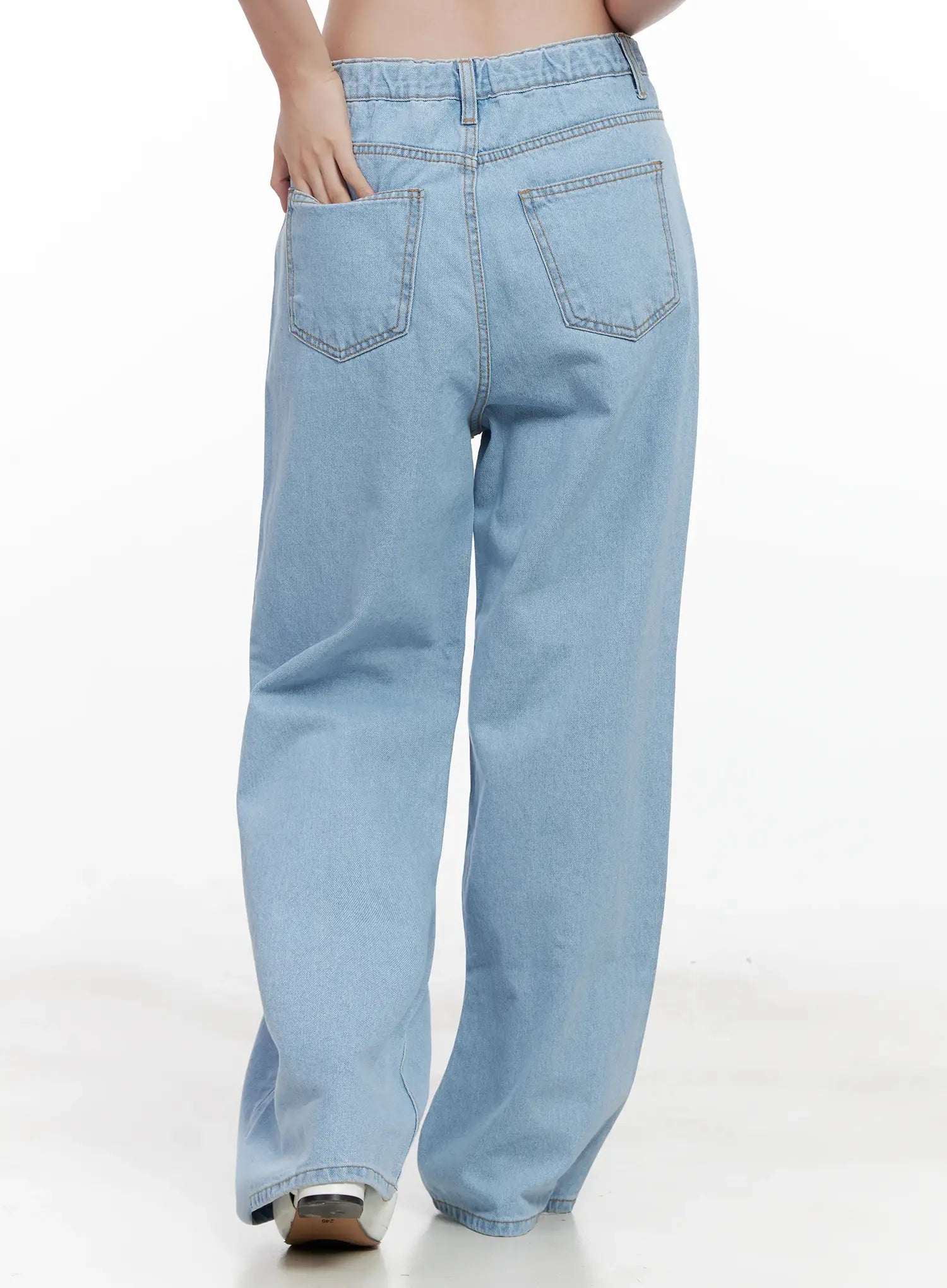 Carmen High-Waist Wide-Leg Denim Jeans CL523