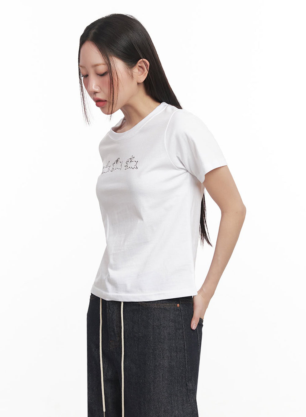 Sweet Bunny Graphic Top IM528