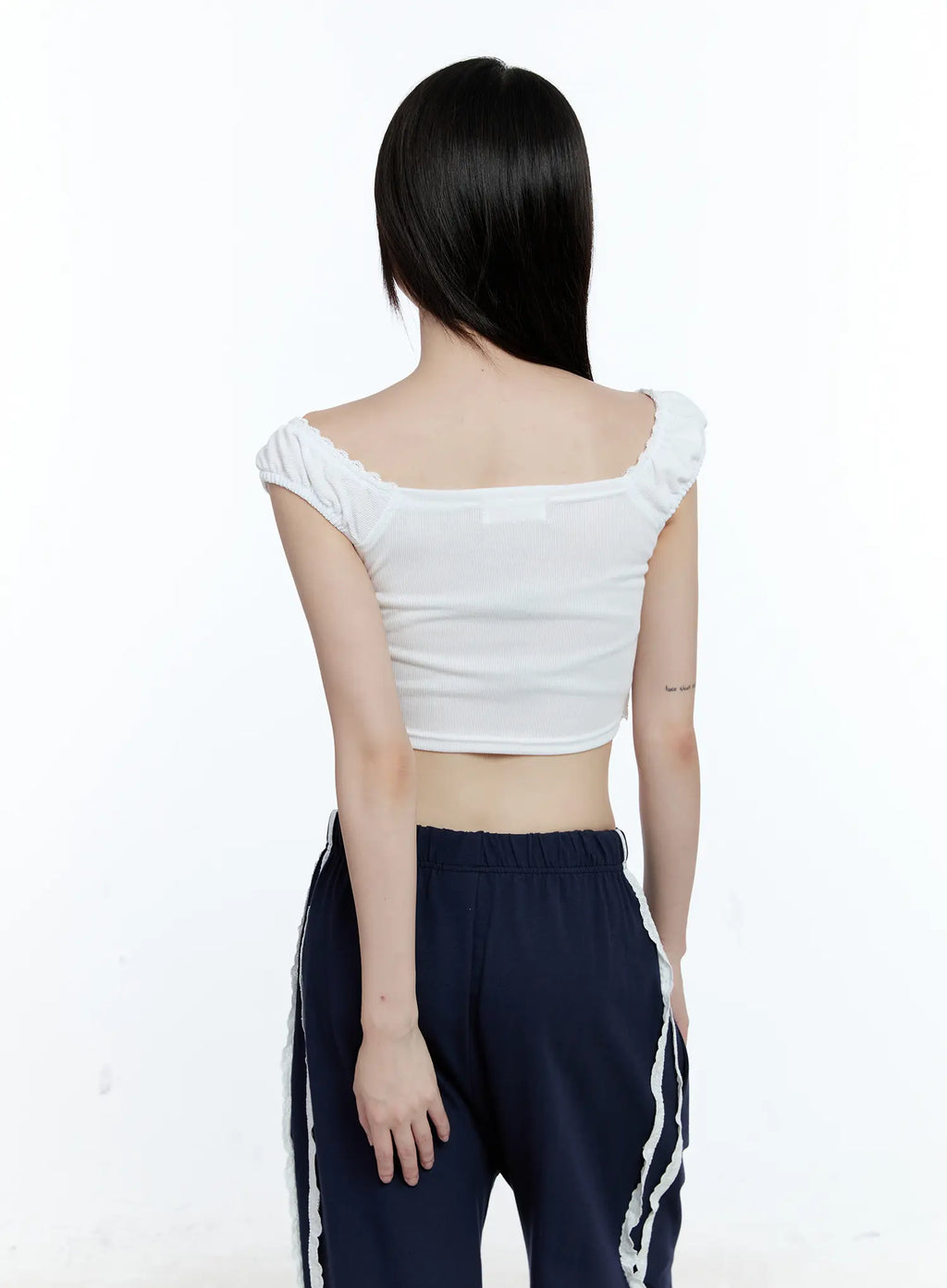 Layered Lace Short-Sleeve Cardigan CG511