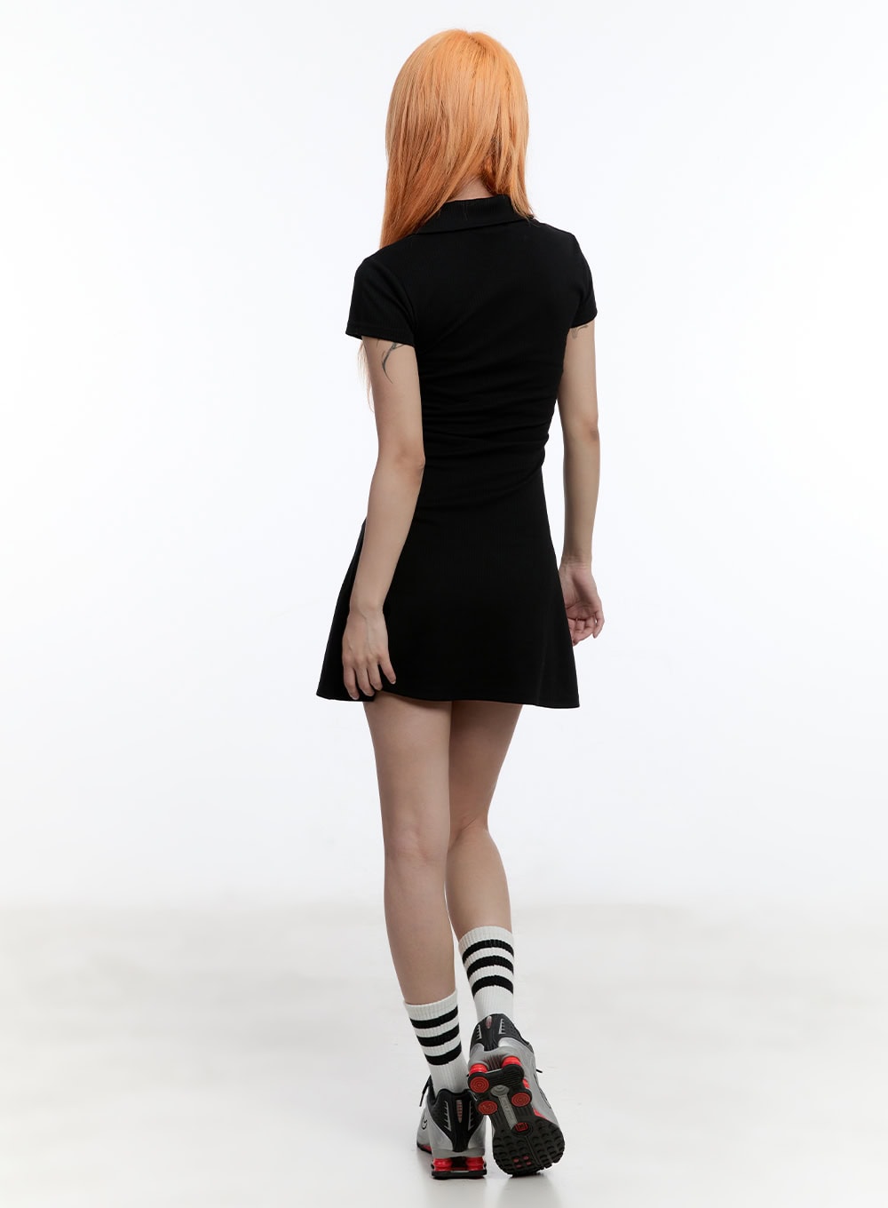 Collared Flare Mini Dress CY530