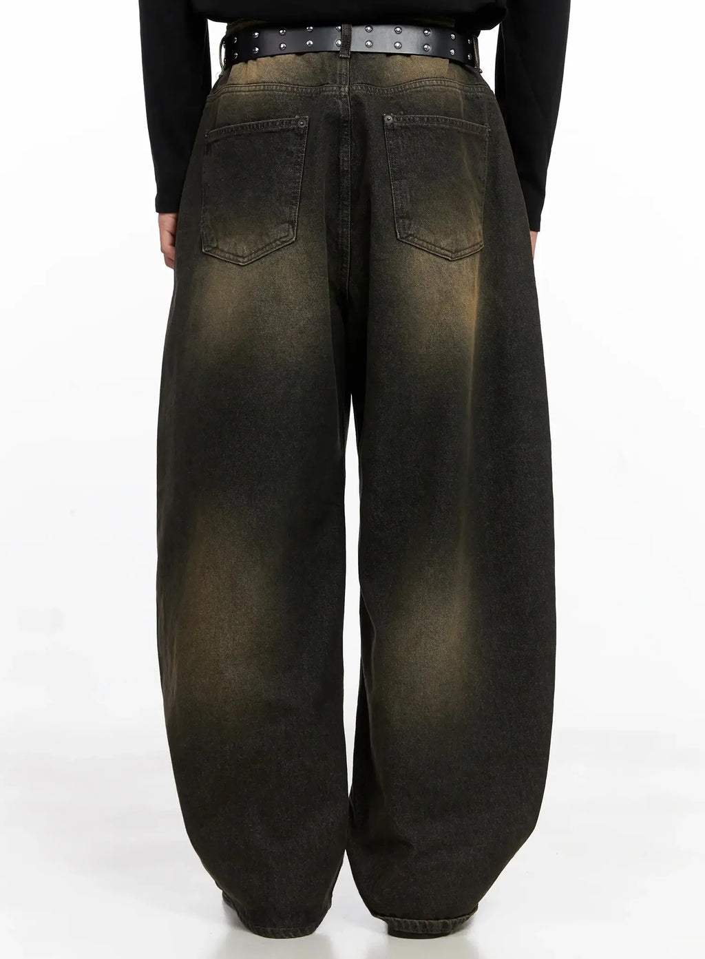 Men's Vintage Fade Wide-Leg Jeans IO516